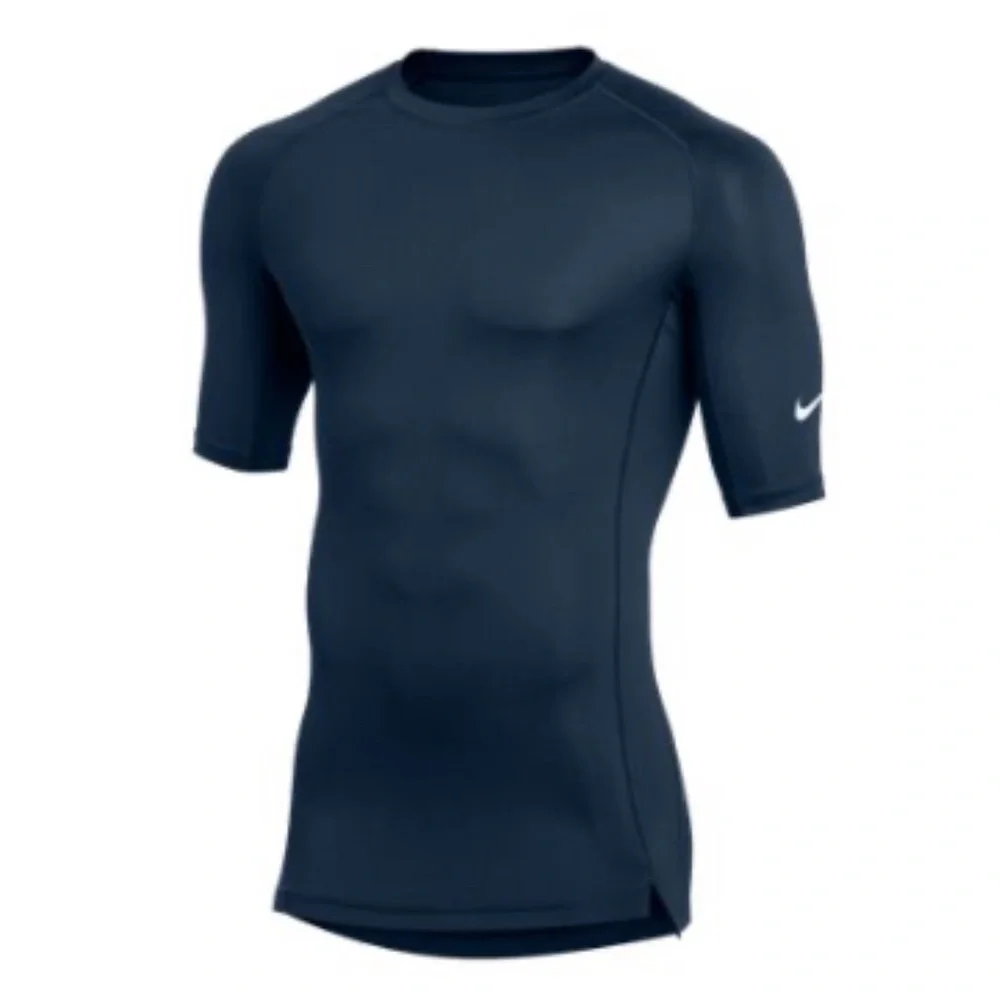 NWT Nike Navy Blue Pro Dri Fit Stock 1/2 Sleeve Football T-Shirt Size XXL